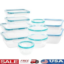 Airtight Food Storage Containers BPA-Free Leak Proof Write Erase Labels 10 Pack