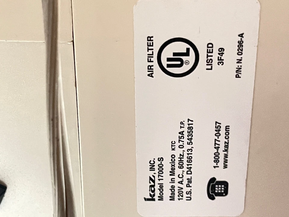 Filtro purificador de aire Honeywell 17000-S Off White QuietCare True HEPA 3 velocidades (BR) Foto 4 de 4