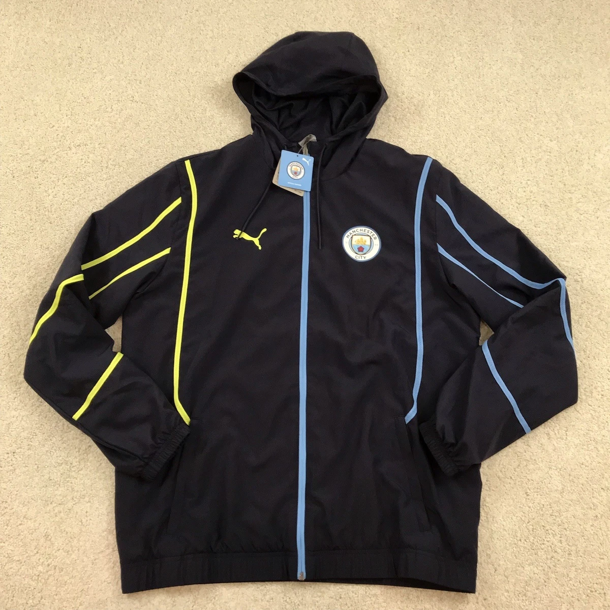 Manchester City Blue International Club Soccer Fan Jackets for