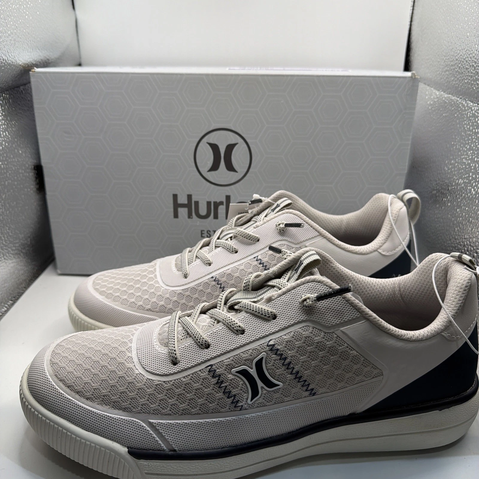 Hurley Exeter Men’s Athletic Casual Shoe Breathable Sport Sneaker Gray Size 12
