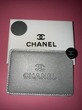 Chanel Mirror w/ Silver Faux Leather Case GWP Gift With Purchase NEW