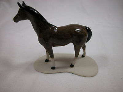 Porcelain Miniature  For Horse Lover Chestnut Stallion #904 Animal Tracks