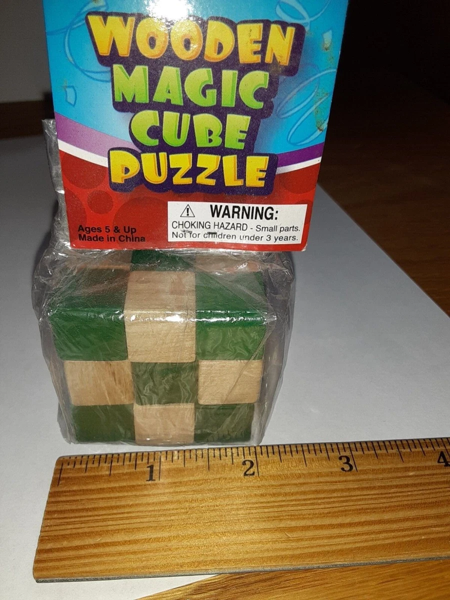 Wooden magic cube store puzzle