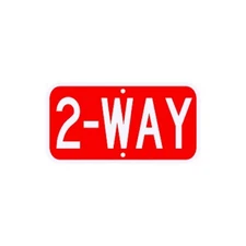 2 Way STOP Sign Municipal Grade D.O.T. Street Parking Road R1-3CRA3RK