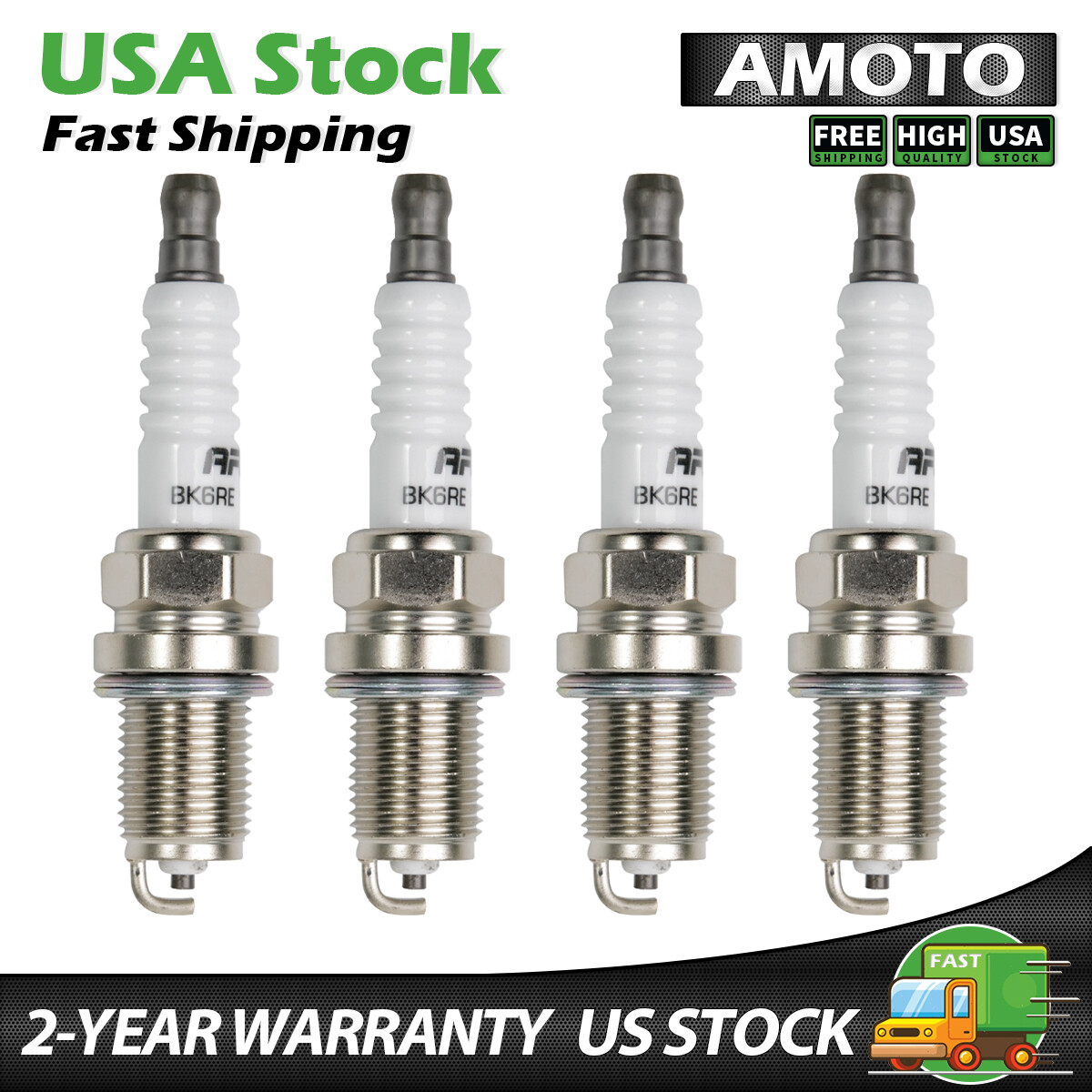 Set Of 4 2756 Spark Plugs replacement For Lexus HS250h GS300 BKR6E-11 More Power