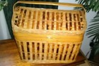Wicker Sewing/Picnic Basket w/ Lid & Handles (Great Condition!)