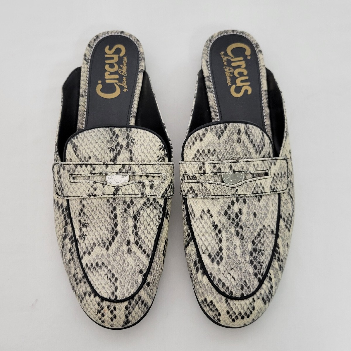Womens Circus Sam Edelman Slip On Snake Print Loafers Size 9 