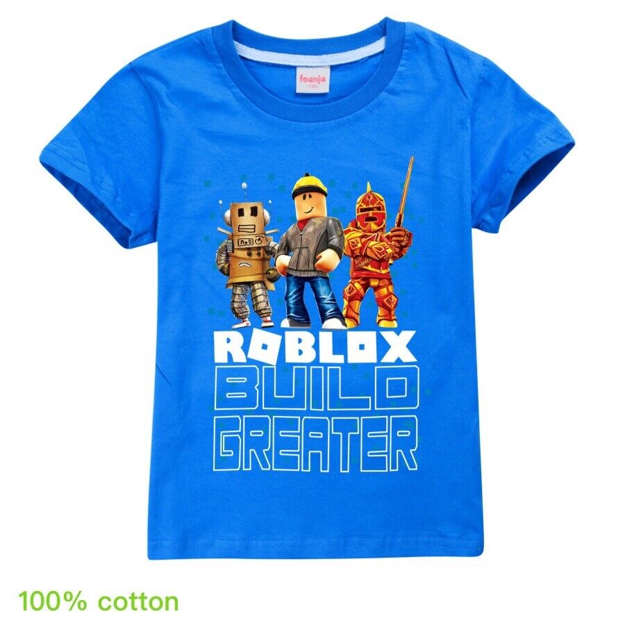 Roblox Build Greater Boys Girls Unisex Kid's T Shirt 100% Cotton AU Shop