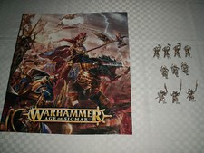 LOTTO 10 FIGURINI MINIATURE PERSONAGGI WARHAMMER ? + OMAGGIO 