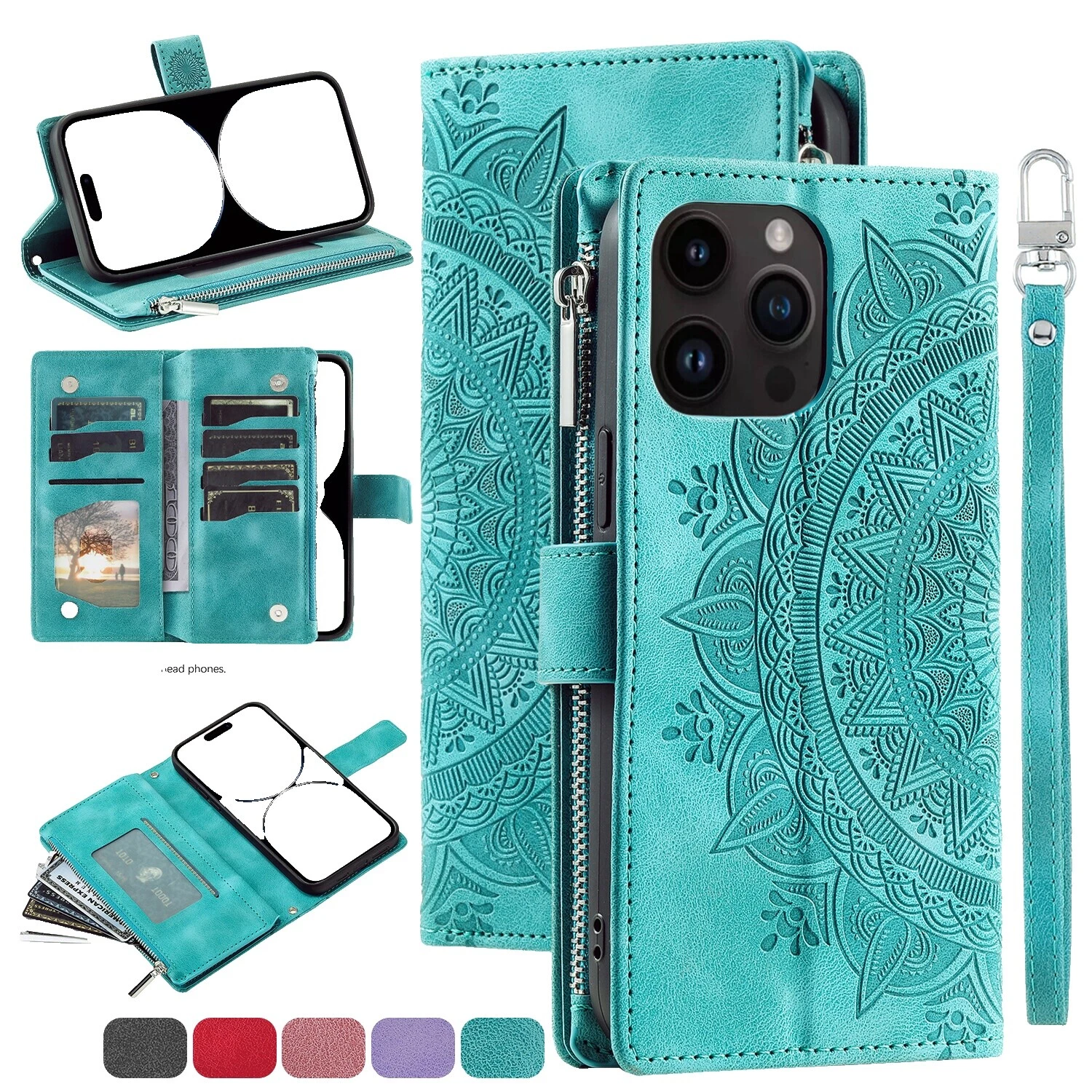Synthetic Leather Cell Phone Cases, Covers & Skins with Strap for Apple iPhone 6