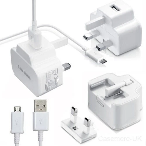 GENUINE SAMSUNG GALAXY TAB 3 10.1 & 8.0 ORIGINAL 2.0 AMP USB MAINS WALL CHARGER  - Image 2 of 4