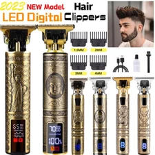 Professional Hair Trimmer Clippers Cutting Beard Cordless Barber Shaving Machine