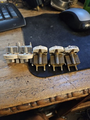 5 VINTAGE GOOD USED SMALL WESTERN ELECTRIC TUNING CAPACITORS HAMMARLUND