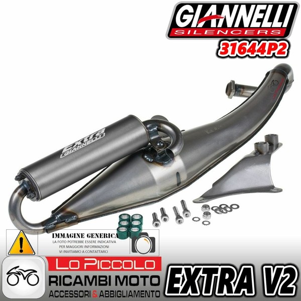 Marmitta Giannelli Extra V2 Aprilia Scarabeo SR 50 Street 2006 - 2015 31644P2-image