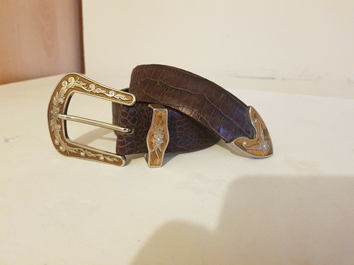 Claudio Orciani Donna Cintura in Pelle Marrone Taglia 90 AUTENTICA E RARA |  eBay