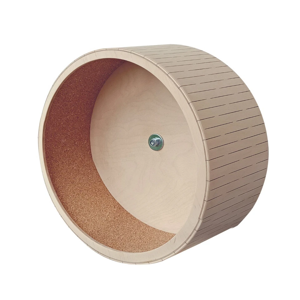 Nager Laufrad aus Holz mit Korkeinlage - kugelgelagert - 33 cm - hängbar - Bild 2 von 4