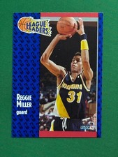 1991-92 Fleer Basketball League Leaders #226 Reggie Miller