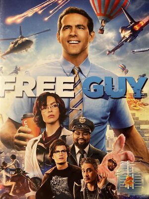 FREE GUY (Dvd,2021) NEW Sealed Region Ryan Reynolds