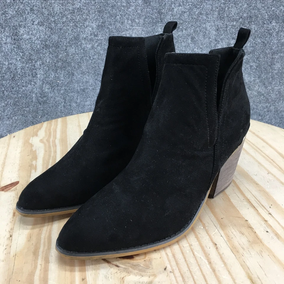 Женские сапоги Jellypop 8,5 M изысканные ботильоны черные замшевые без застежек - Изображение 3 из 4