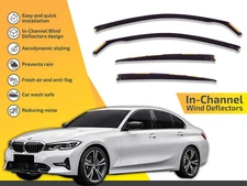 Wind Deflectors In Channel For BMW 3 Series 2019-up 4D Sedan Visors Rain Guard