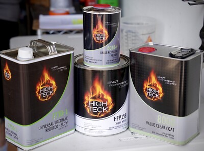 High Teck Super White Basecoat Paint, Reducer, Clearcoat Gallon Kit! Toyota 040