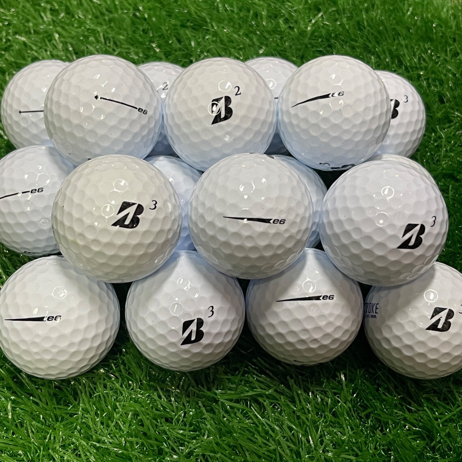 24 Bridgestone e6 4A Near Mint Used Golf Balls Grade AAAA eBay