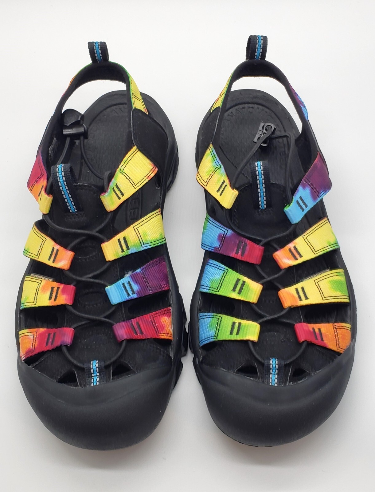 Sandali retrò Keen Newport arcobaleno tie dye escursionismo comfort acqua donna taglia 11