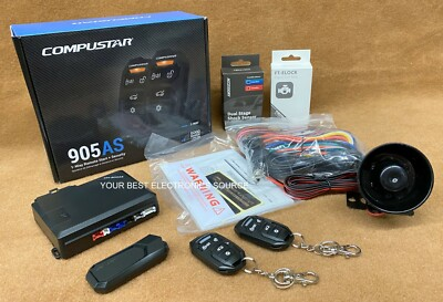 #ad NEW Compustar CS905 AS 1 Way Remote Start amp; Security System w 4 Button Remotes $114.90