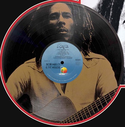 Bob Marley Laser Etched Black Vinyl Record Reproduction Signed LP Display 3 - Picture 2 of 4