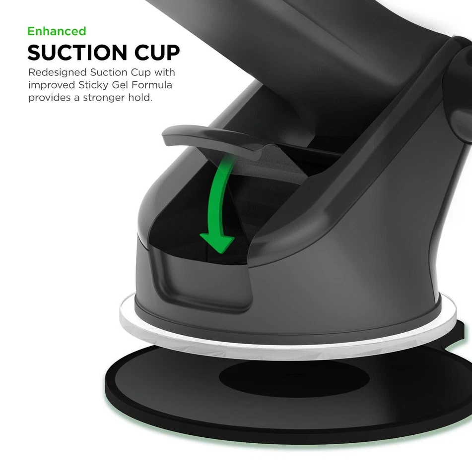 Universal Car 360° Windshield Mount Holder For Apple iPhone /Samsung Phone  - Image 3 of 4