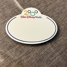 Rare Disney Blank 2000 Cast Member Name Tag Badge Magnetic Back