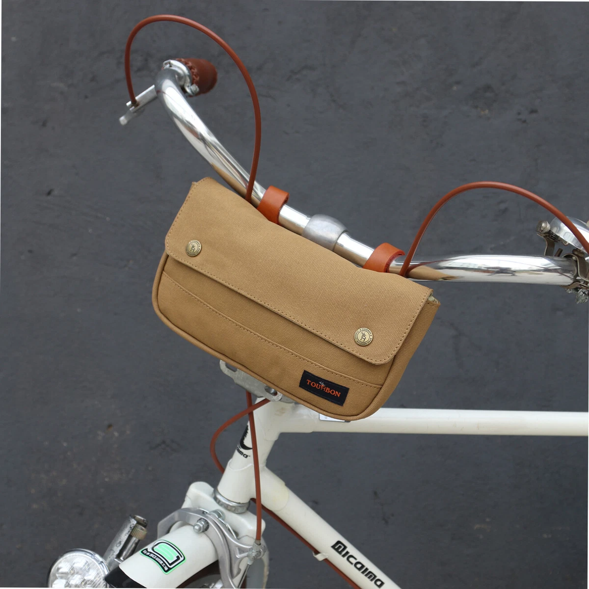 Vintage handlebar hot sale bag