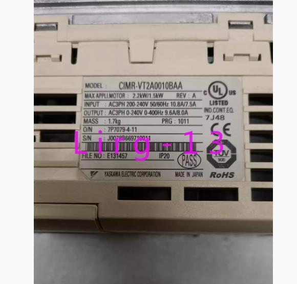 1pc used Yaskawa Inverter V1000 CIMR-VT2A0010BAA 2.2KW/1.5KW 1pc used Yaskawa Inverter V1000 CIMR-VT2A0010BAA 2.2KW/1.5KW