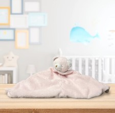 Angel Dear Pink Teddy Bear Lovey Stuffed Animal Plush Security Blanket Toy