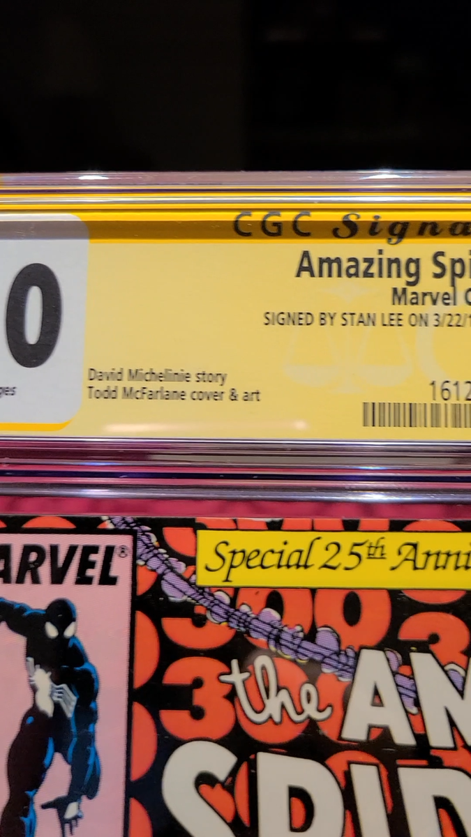 Amazing Spider-Man 300 CGC 8.0 WP Stan Lee & Todd McFarlane 1st