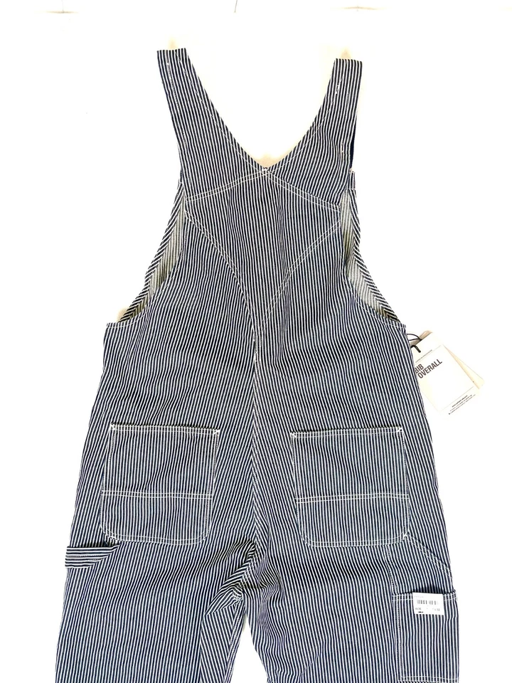 Carhartt WIP Bib Overalls Navy/White Hickory Stripe /  W36 L32 / New With Tags - Image 4 of 4