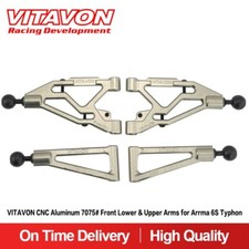 Vitavon CNC aluminum 7075 Front Lower Upper Arms for Arrma 6S Typhon titanium