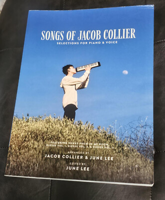 *RARE* Songs Of Jacob Collier - sheet music book piano voice - June Lee OOP
