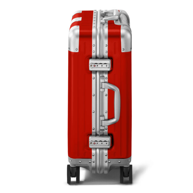 ZEBAR® HYBRID CABIN RED Trolley Alu 55x40x23 Travel Suitcase Reisekoffer