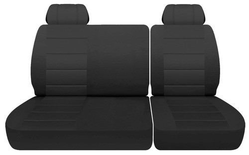 Fits 1988-1994 Chevy C/K 1500 truck 40/60 front bench seat covers with headrests - Picture 11 of 14