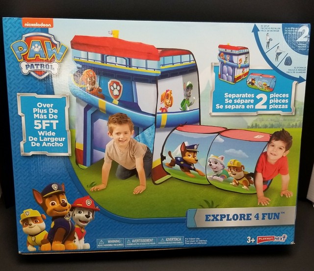 playhut paw patrol explore 4 fun play tent