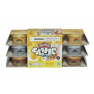 Slime Hydro Glitz Molten Treasure 12-Pack Metallic Colors by Play-Doh