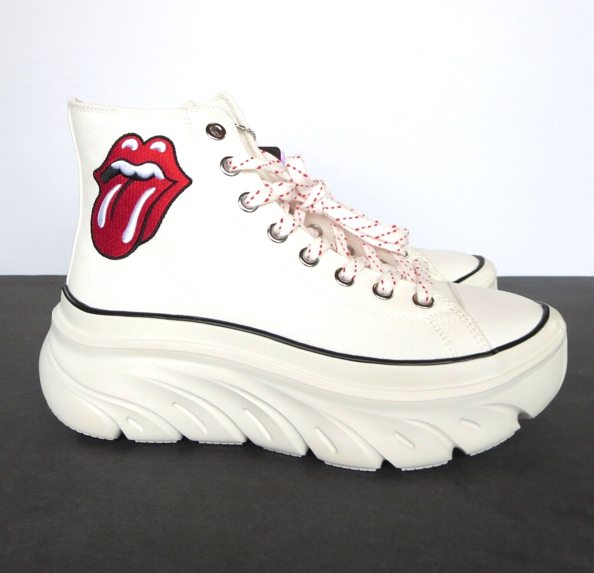 Skechers x Rolling Stone Platform Shoes (9) Hi-Tops Womens