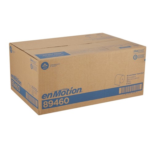 Georgia Pacific enMotion Paper Towel Rolls 10" x 800' White 1 Ply - 6 Rolls - Picture 5 of 9