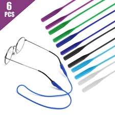6pcs Anti-slip Silicone Glasses Straps Colorful Sunglass Eyewear Retainers