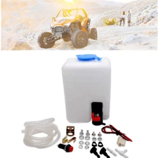 12V Universal Windshield Washer Pump Bottle Tank Kit Windscreen Washer Bottle
