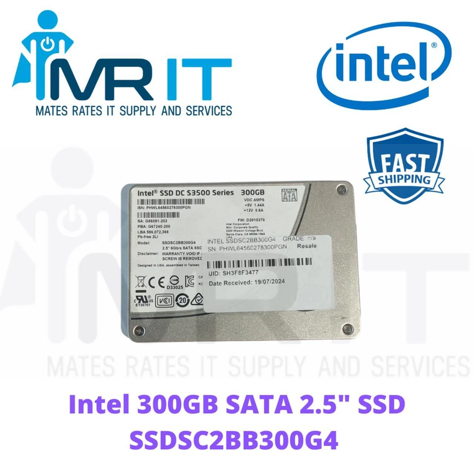 INTEL DC S3500 Series 300GB 6Cb/s SATA 2.5" SSD SSDSC2BB300G4 - image 1 of 1