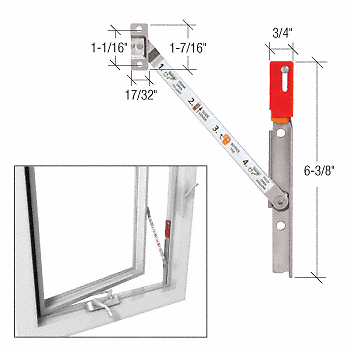 Truth EP27037 Left Hand Stainless Steel Casement Window Opening Control Device - Picture 5 of 8