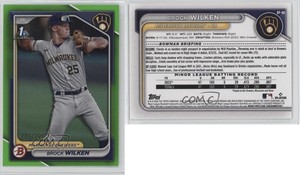 2024 Bowman Prospects Neon Green Border /399 Brock Wilken #BP-86