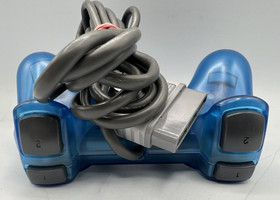 OEM Sony PlayStation PS1 Blue Wired Analog Controller SCPH-1200